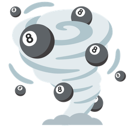 tornado and pool 8 ball