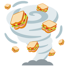 tornado and sandwich