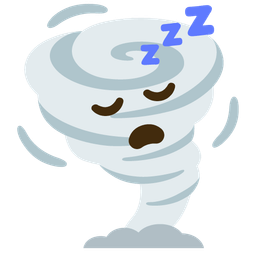 tornado and sleeping face