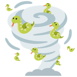 tornado and snake