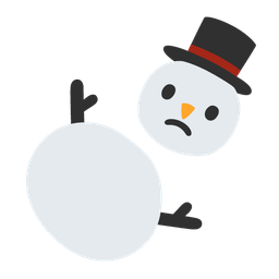tornado and snowman without snow