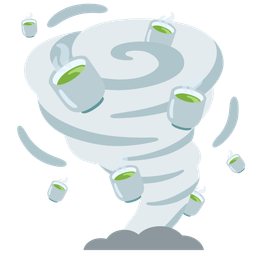 tornado and teacup without handle