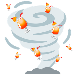 tornado and tropical drink