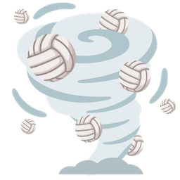 tornado and volleyball