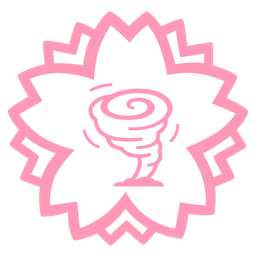 tornado and white flower