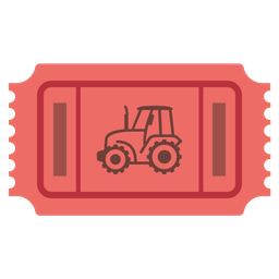 tractor and admission tickets