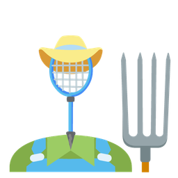 tractor and badminton