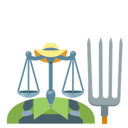 tractor and balance scale