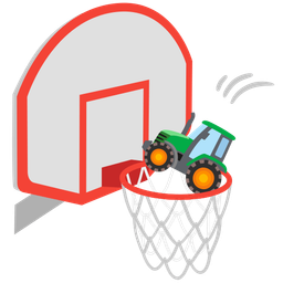 tractor and basketball