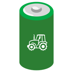 tractor and battery