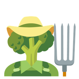 tractor and broccoli