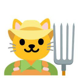 tractor and cat face