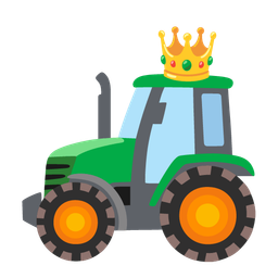 tractor and crown