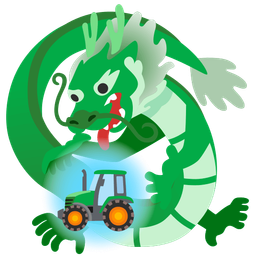 tractor and dragon