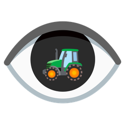 tractor and eye