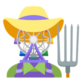 tractor and ferris wheel