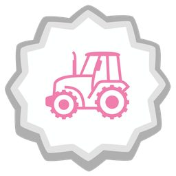 tractor and fish cake with swirl