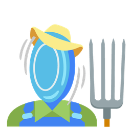 tractor and flying disc