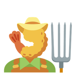 tractor and fried shrimp