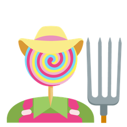 tractor and lollipop