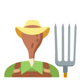 tractor and poultry leg