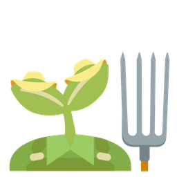 tractor and seedling