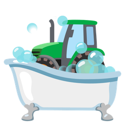 tractor and soap