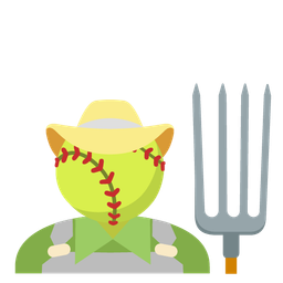 tractor and softball