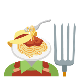 tractor and spaghetti