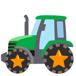 tractor and star