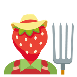 tractor and strawberry