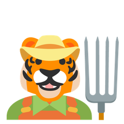 tractor and tiger face