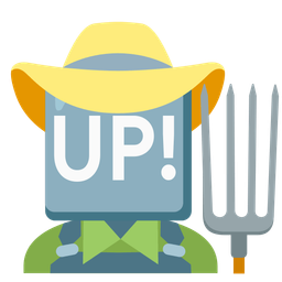 tractor and UP! button