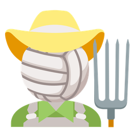 tractor and volleyball