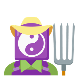 tractor and yin yang