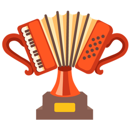trophy and accordion