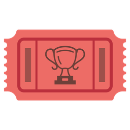 trophy and admission tickets