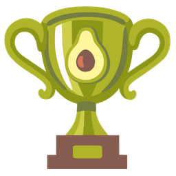 trophy and avocado