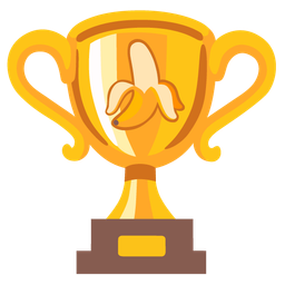 trophy and banana