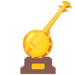 trophy and banjo