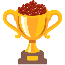 trophy and beans