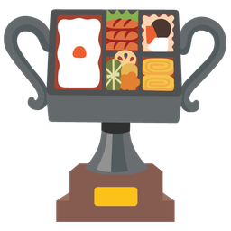 trophy and bento box