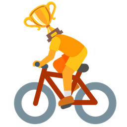 trophy and bicycle