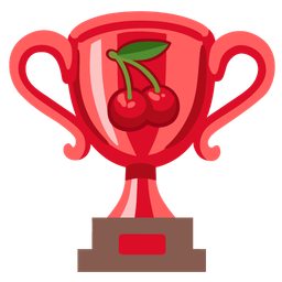 trophy and cherries