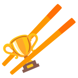 trophy and chopsticks