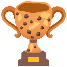 trophy and cookie