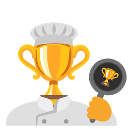 trophy and cooking