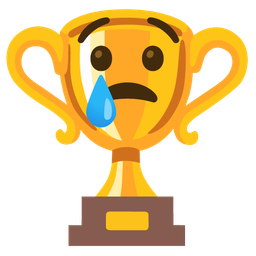 Trophy and Crying face