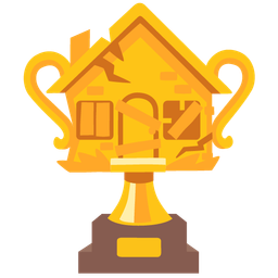 trophy and derelict house