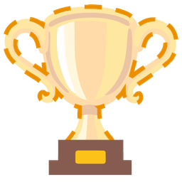 trophy and dotted line face